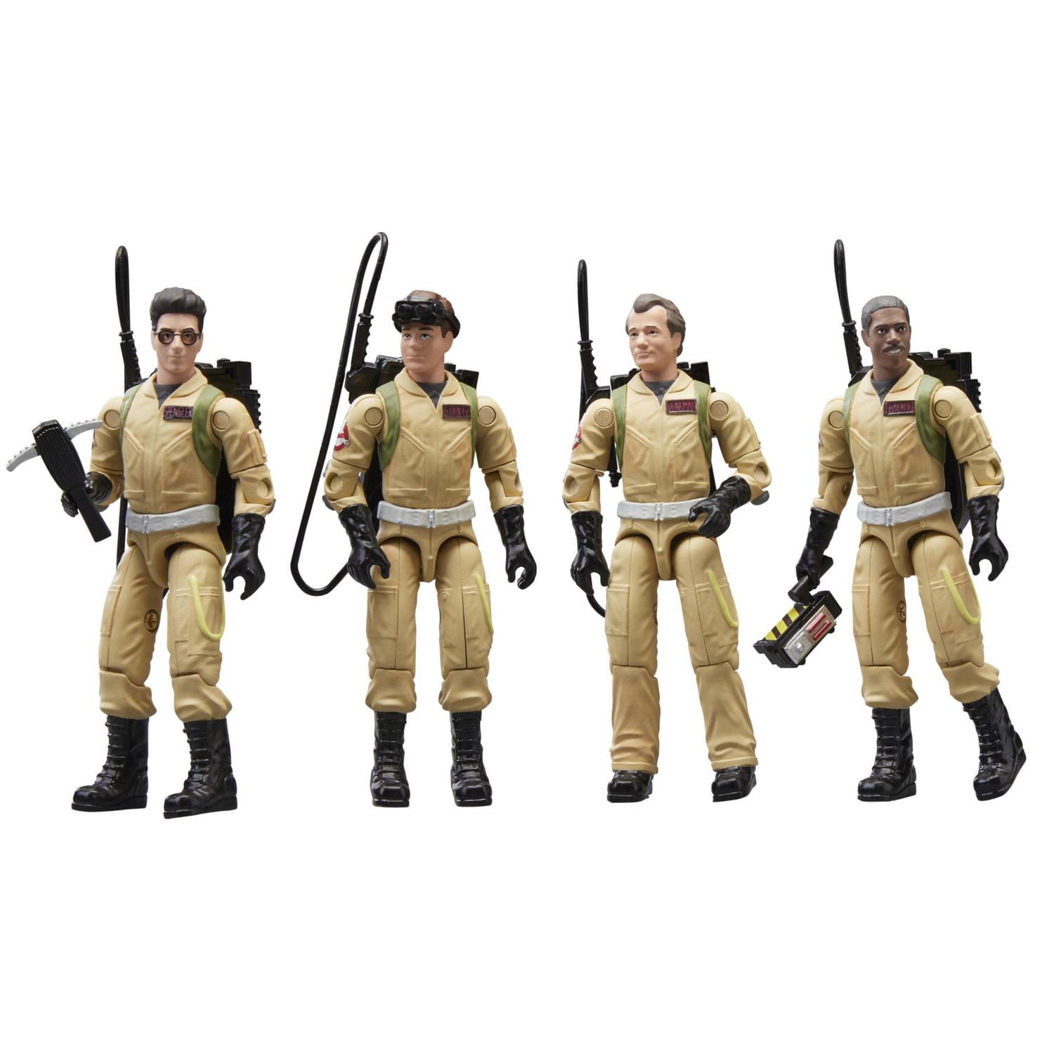 Ghostbuster Plasma Pack, coffret de 4 figurines de collection de 9 cm avec articulations à anneau caoutchouc, à partir de 4 ans