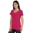 thumbnail image 3 of Inkmeso Inkmeso T-shirt à Encolure Dégagée pour Femmes à Manches Courtes d'Été, T-shirt Basique, 3 of 7
