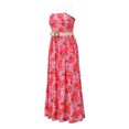 thumbnail image 3 of Kmbangi Summer Flower Print Sleeveless Dress with Detachable Shoulder Strap, 3 of 10