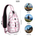thumbnail image 2 of Watercolor Pig Print Sling Backpack Lightweight Crossbody Daypack with Cute Farm Animal Cartoon Pattern Abstract Floral and Artistic Design Funny and Aesthetic Anti-theft Travel Bag for Daily Use Outd, 2 of 6