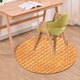thumbnail image 2 of yulier Round Office Chair Mat for Hardwood Tile Floor Carpets, Computer Chair Mat for Rolling Chair, Splat Mat for Under High Chair, Anti-Slip Floor Protector (15.7” Diameter, Biscuit), 2 of 6