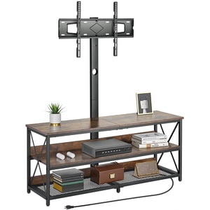 VEVOR 48" TV Stand with Mount for up to 75" TV Power Outlet & Storage Cabinets