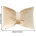 thumbnail image 2 of Pillow for Home 11x16in Petal Vanity Back Pillow with Removable Adjustable Bow Cute Cushion for Headboard Car Backrest and Throw Pillow Fabric and Design, 2 of 3