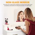 thumbnail image 2 of KAKOWELY Safety Mirror Self Adhesive Mirror Tile Silver 1Set Space Enlargement Home Decor, 2 of 8