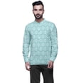 thumbnail image 1 of Atasi Mandarin Collar Short Kurta Mens ShirtWith Long Cuff Sleeves For Men, 1 of 1