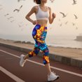 thumbnail image 4 of UPPADA Women's Workout Leggings High Waist 4 Way Stretch Running Yoga Pants Compression Seamless High Rise Workout Tight Leggings Winter Saving Multicolor,L, 4 of 8