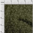 thumbnail image 2 of oneOone Polyester Spandex Dark Green Fabric Floral Craft Projects Decor Fabric Printed By The Yard 56 Inch Wide, 2 of 5