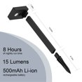 thumbnail image 3 of Mainstays Solar Powered Black Modern Edge LED Pathway Light and Landscape Light, 15 Lumens, 3 of 3