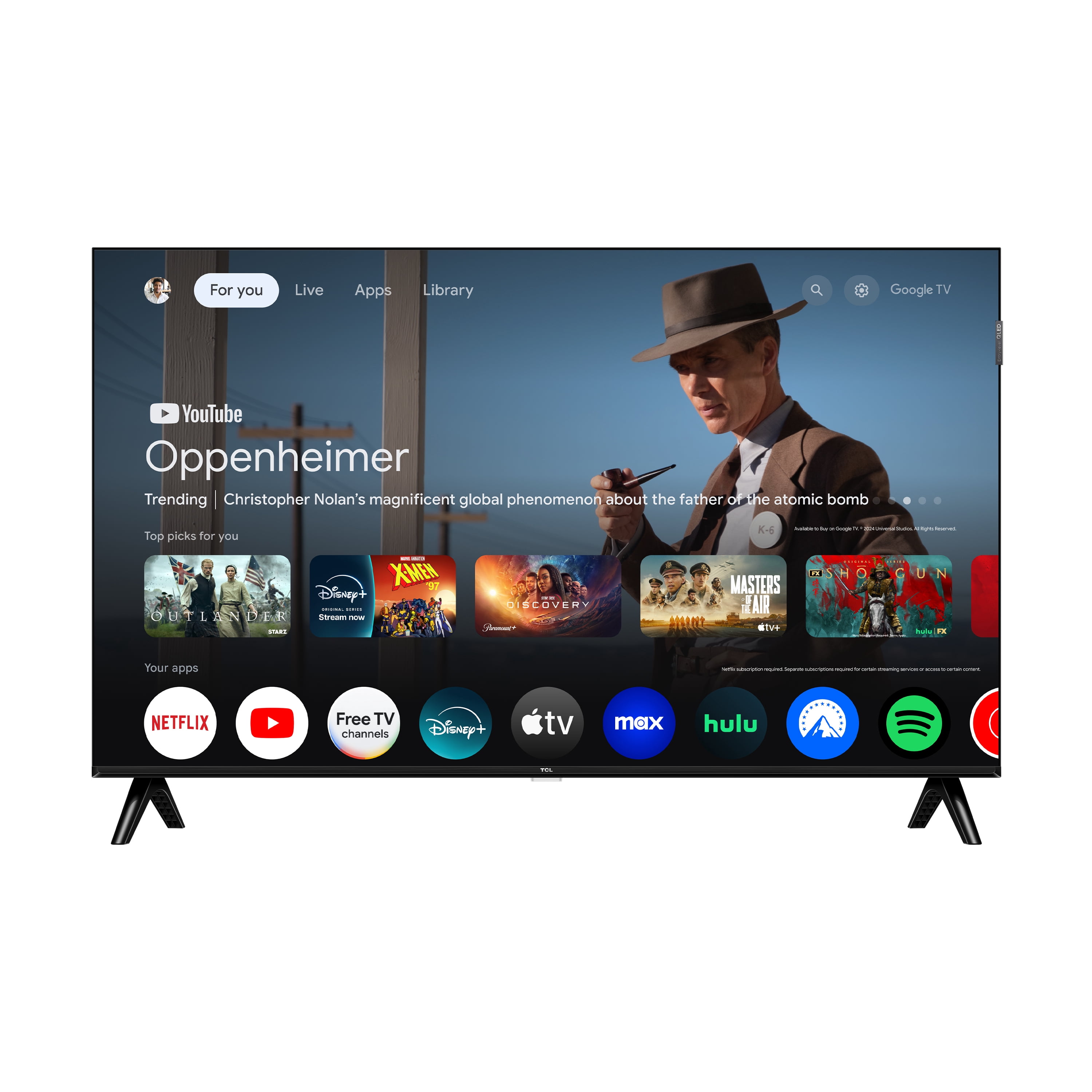 TCL 32" Q21K Series 720P QLED Smart TV with Google TV – 32Q21K