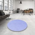 thumbnail image 4 of Ahgly Tapis d'Intérieur Lavable en Machine Carré Transitionnel Bleu Ciel, 5 Pieds Carré, 4 of 7