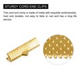 thumbnail image 4 of Unique Bargains 100Pack Ribbon Crimp Clamp Ends, 8/10/13/20/25mm Bookmark Pinch Clasps Golden, 4 of 7