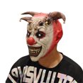 thumbnail image 1 of Wangsaura Halloween Clown Mask, Devil Zombie Full Head Latex Mask, 1 of 8