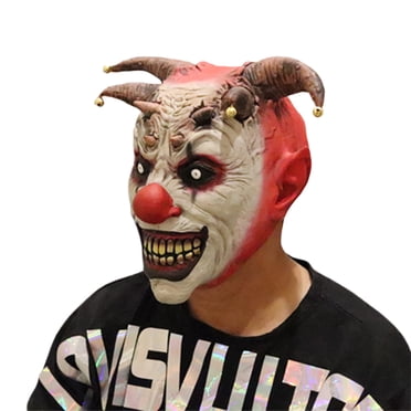 Wangsaura Halloween Clown Masque, Devil Zombie Masque en Latex à Tête Complète