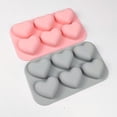 thumbnail image 4 of Oleegame 2PC Cookie Mold Washable Silicone Cake Cake Candy Chocolate Decorating Tray DIY Craft Project Gray, 4 of 8