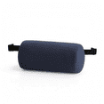 thumbnail image 1 of Maytalsory Ergonomic Lumbar Roll Premium Memory Foam For Lower Back Pain Relief With Washable Durable Pillow Case Navy blue 28x12cm, 1 of 2