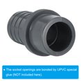 thumbnail image 5 of Unique Bargains UPVC Reducer Pipe Fitting 32mm OD 30mm Barbed, Straight Coupling Adapter Connector, Grey, 5 of 5
