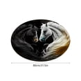 thumbnail image 2 of Eoozwa 31.5 Inch Round Horse Print Indoor Outdoor Carpet Non Slip Polyester Floor Mat for Living Room Bedroom Laundry, Decorative Area Rug with Animal Pattern, Machine Washable, 2 of 6