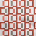 thumbnail image 1 of oneOone Silk Tabby Red Fabric Geometric Sewing Material Print Fabric By The Yard 42 Inch Wide, 1 of 4