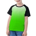 thumbnail image 1 of Plebaso T-Shirts de Mode pour Enfants Unisexe T-Shirts à Dégradé Col Rond Garçons Filles T-Shirts d'Été Hauts, 1 of 7