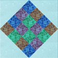 thumbnail image 1 of Ahgly Company Tapis d'Intérieur Lavable en Machine Carré Bleu Acier Transitionnel, 4 Pieds Carré, 1 of 7