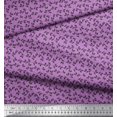 thumbnail image 2 of Soimoi Polyester Crepe Fabric Artistic Leaves Print Sewing Fabric Yard 42 Inch Wide, 2 of 5