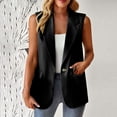 thumbnail image 2 of CEHVOM Veste Décontractée Sans Manches de Mode pour Femmes, Couleur, Petite Tailleur d'Affaires, Veste de Tailleur pour Femmes, Liquidation, 2 of 6