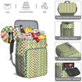 thumbnail image 2 of Colorful Checkered Soft Cooler Bag - 20L Insulated Leakproof Backpack for Travel, Work & Outdoor Adventures, 2 of 5