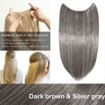 thumbnail image 2 of 20” Invisible Wire Hair Extensions Miracle Secret Fish Line Hairpieces Silky Straight Synthetic hair, 2 of 4