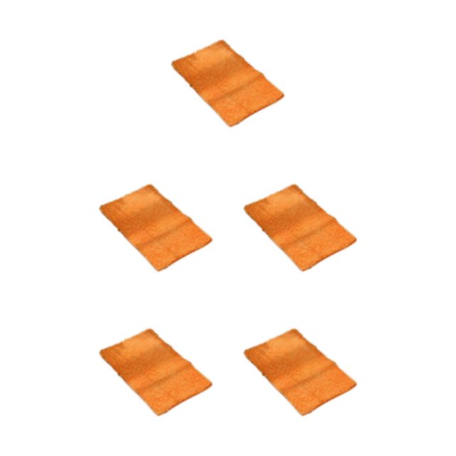 Baohd Water Absorbent Floor Mat - Exquisite Crafted Anti-slid Bottom Safe Strong Water Absorption Orange 40cm*60cm 5Set