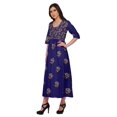 thumbnail image 2 of Moomaya Kurti Ligne A pour Femmes Kurti Longue Imprimée Robe Haut Indien pour Femmes, 2 of 5