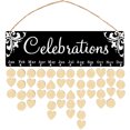 thumbnail image 1 of 1 Set Birthday Calendar Wall Hanging Decoration Birthday Reminder Board Kit, 1 of 8