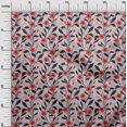 thumbnail image 3 of oneOone Velvet Red Fabric Floral Sewing Craft Projects Fabric Prints By Yard 58 Inch Wide, 3 of 4
