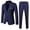 Navy, variant on TIEVOSA Kids Boys 2-Piece Suits Slim Fit 1 Button Dress Suit Jacket Blazer & Pants Set for 13-14 Years(Black)