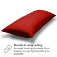 thumbnail image 4 of Bare Home Body Pillowcase - Zipper Closure - Ultra Soft - Double Brushed - Red, 4 of 7