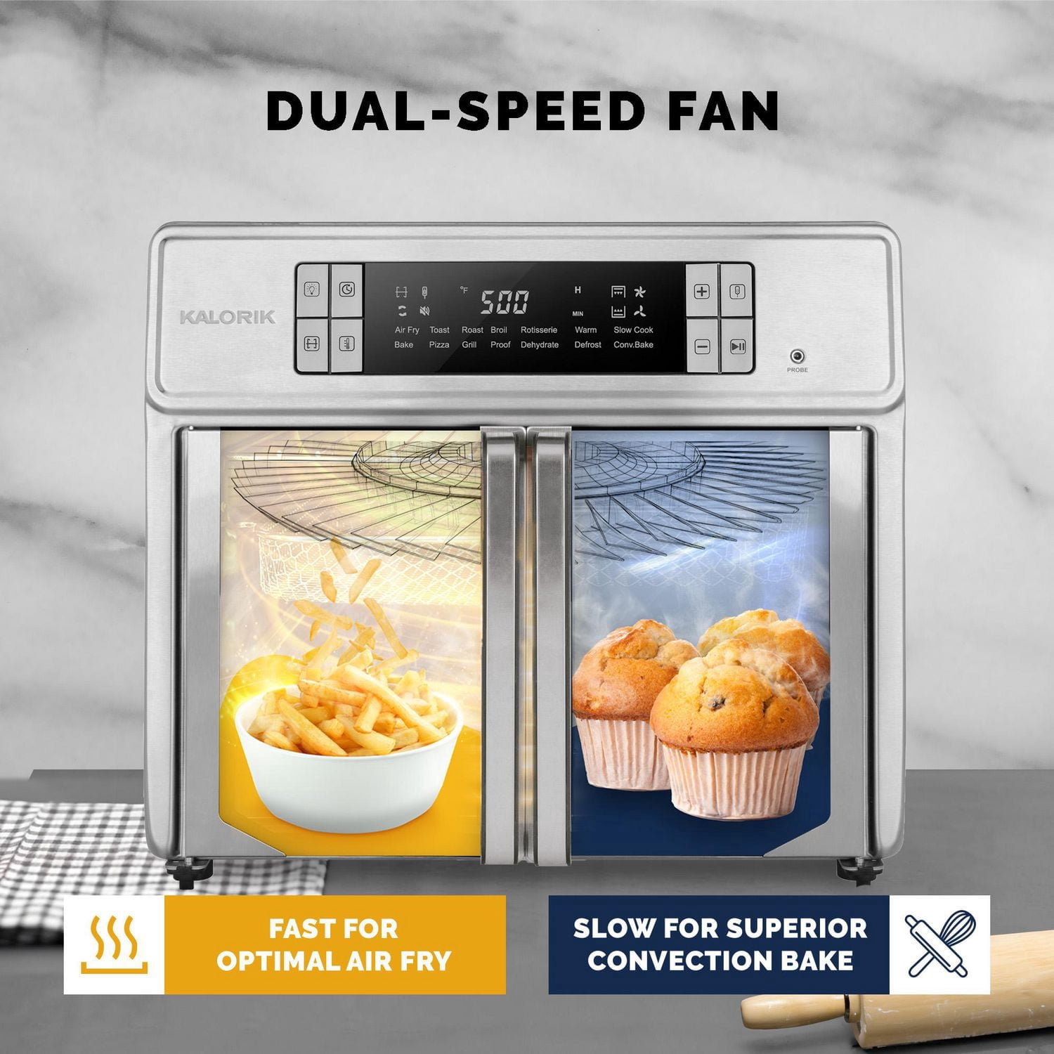 Kalorik MAXX® Advance 26 Quart Digital Air Fryer Oven - AFO 52414 SS