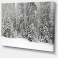 thumbnail image 3 of Designart Foggy Winter Forest Panorama Canvas Wall Art, 3 of 4