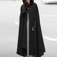 thumbnail image 2 of Women Trench Coat Open Front Cardigan Jacket Coat Cape Cloak Poncho Plus, 2 of 9