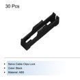 thumbnail image 3 of Unique Bargains 30 Pcs Clips de Câble Servo, Support de Fixation de Câble d'Extension en ABS pour Modèle de Bateau RC DIY Noir, 3 of 4