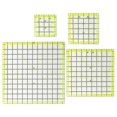 thumbnail image 4 of 4 Pcs Règle de Courtepointe, Règles Carrées de Courtepointe Règle de Découpe de Tissu Règles pour Quilteuses en Acrylique Transparentes avec Anneaux Antidérapants, 4 of 6