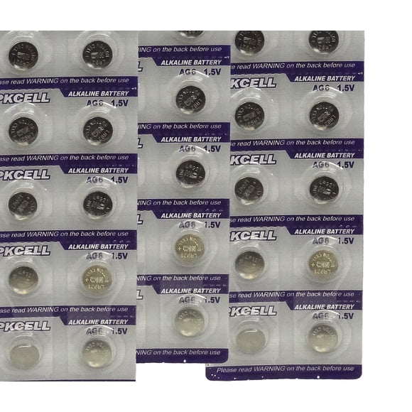 BlueDot Trading AG6 1.5 volt Alkaline Button Cell Batteries for Car Key remotes, Calculators, Watches, and other small electronics, Quantity 30 batteries