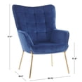 thumbnail image 3 of Chaise contemporain Izzy <br>et pouf, par LumiSource, 3 of 9