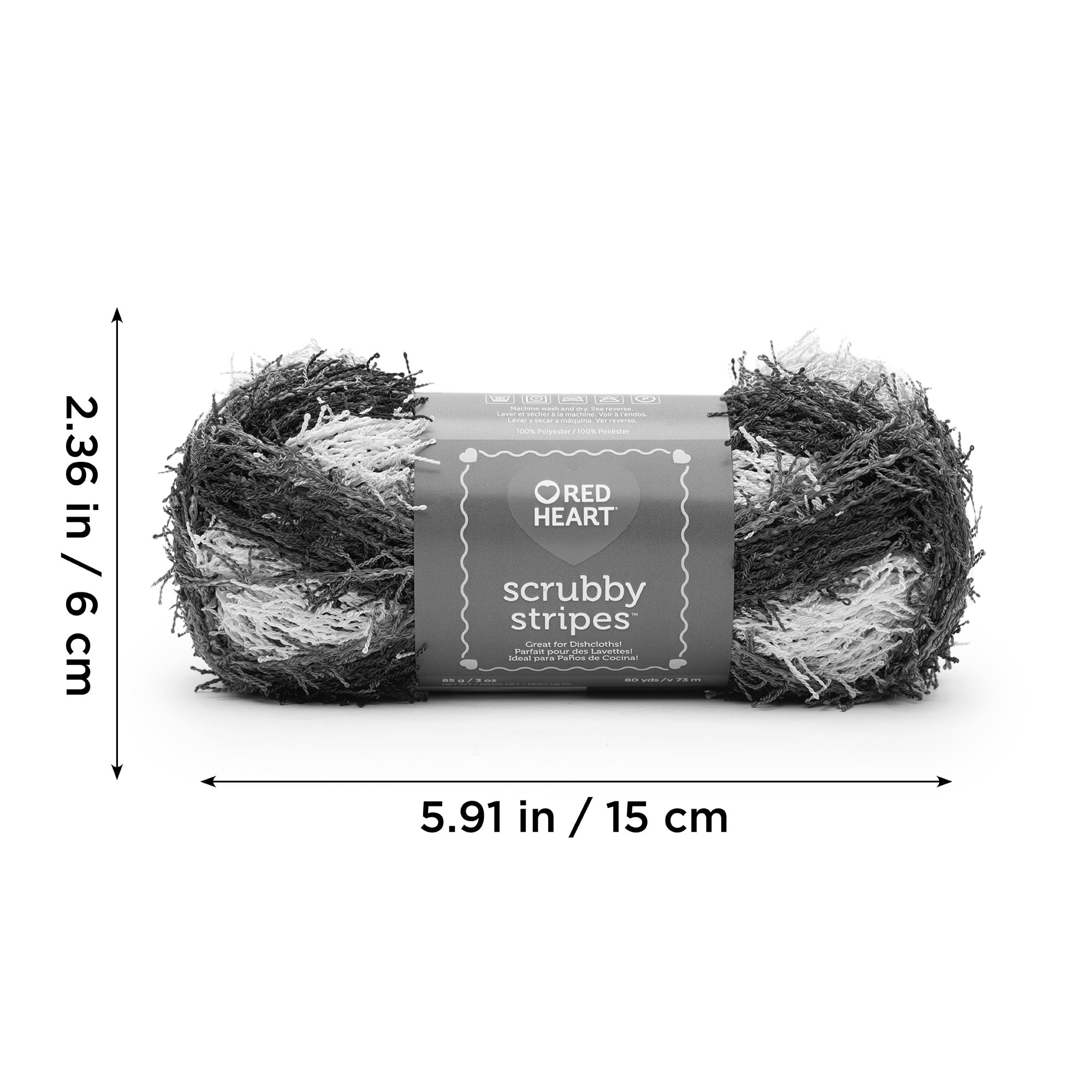 Red Heart® Fil Scrubby™, Polyester #4 Moyen, 3,5oz/100g, 92 Yards