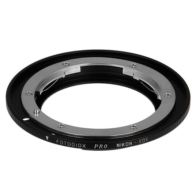 Fotodiox Pro Lens Mount Adapter - Nikon Nikkor F Mount D/SLR Lens to Canon EOS (EF, EF-S) Mount SLR Camera Body