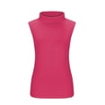thumbnail image 4 of tarylea Womens Sleeveless Tops Plus Size High Neck Tank Tops Slim Fitted Undershirt Basic Layer Tees, 4 of 5