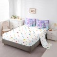 thumbnail image 3 of YST Mermaid 7-Piece Bedding Set, Gradient Purple Rainbow Comforter Set with Sheets, Soft and Lightweight, King, 3 of 5