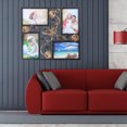 thumbnail image 5 of Decorative 4 Opening Wall Hanging Photo Frame with Flowers and Vintage Collage Family Picture Frame(Black), 5 of 5