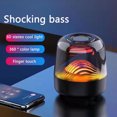 thumbnail image 4 of LED Bluetooth Speaker with Bluetooth 5.0, Surging Bass and 360° Surround Sound, 1500mAh Battery for 10-Hour Playtime, Night Light Function, for Home Parties and Outdoor Activities, 4 of 7