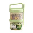 thumbnail image 1 of Portable Breakfast Cup Set: 360ml + 360ml For Fruits Oats Yogurt Milk & | For Students & Outdoor Picnics | Includes Spoon & Design Fruit Container Disposable Food Tray Air Tight Food Storage Glass, 1 of 2