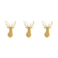 thumbnail image 2 of Wweixi Multifunctional 3D Mirror Deer Wall Sticker For Various Uses Personalized Home gold XXL 3Set, 2 of 6