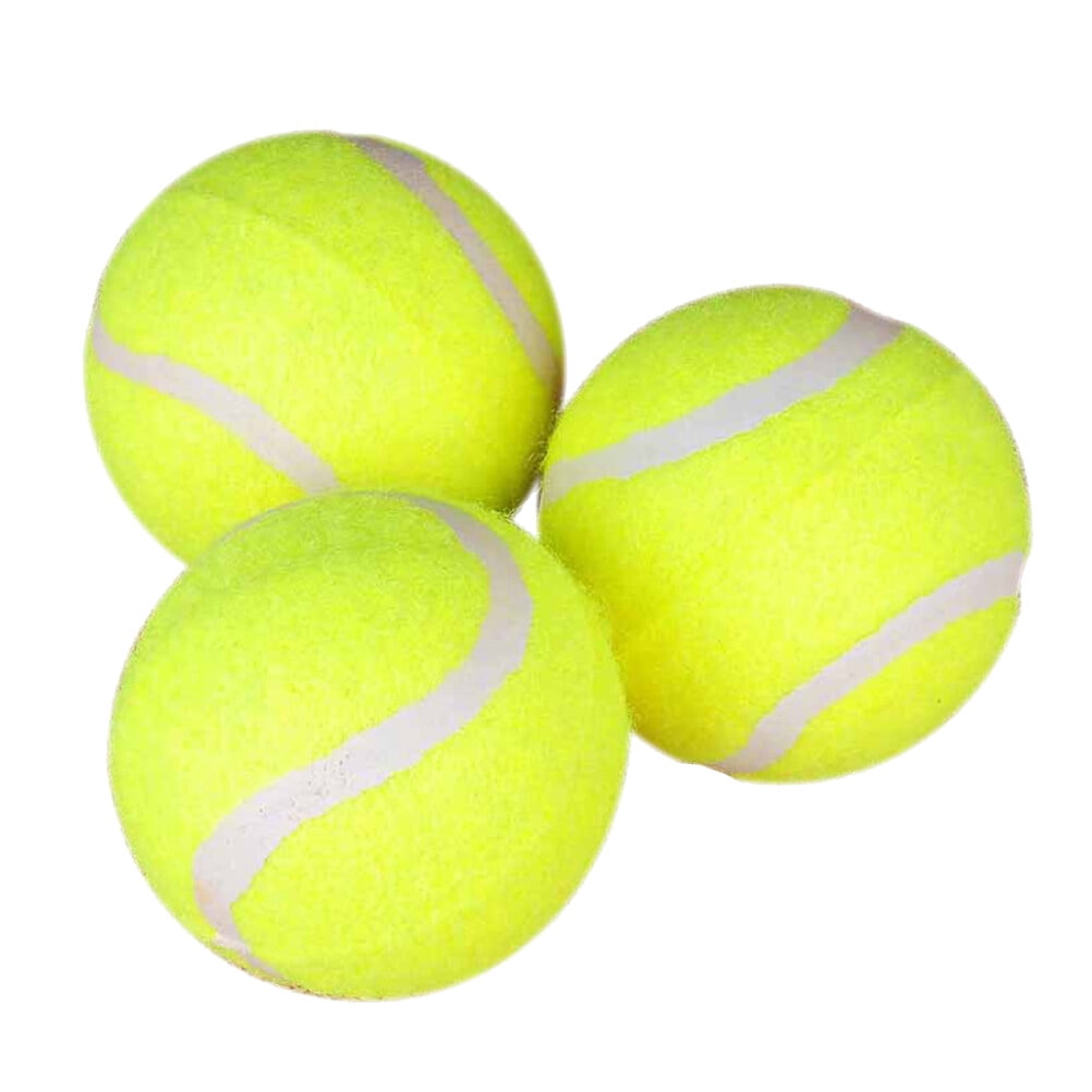 3 Pcs Balles de Tennis à Haute Élasticité Balles de Tennis d'Entraînement Balles de Tennis Robustes